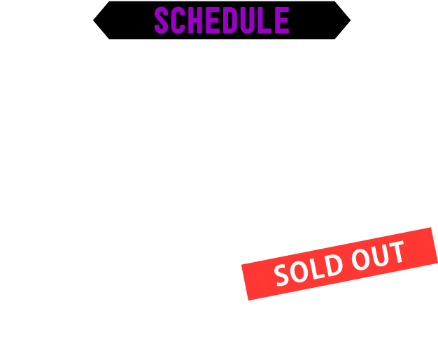 スケジュール欄　名古屋公演 COMETIC PORTBASE　2025年10月15日(水) 開場18時　開演19時　2025年10月16日(木)開場16時　開演17時(10/16公演SOLDOUT)